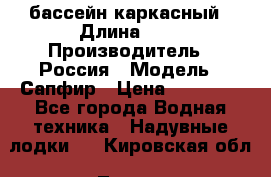 бассейн каркасный › Длина ­ 3 › Производитель ­ Россия › Модель ­ Сапфир › Цена ­ 22 500 - Все города Водная техника » Надувные лодки   . Кировская обл.,Лосево д.